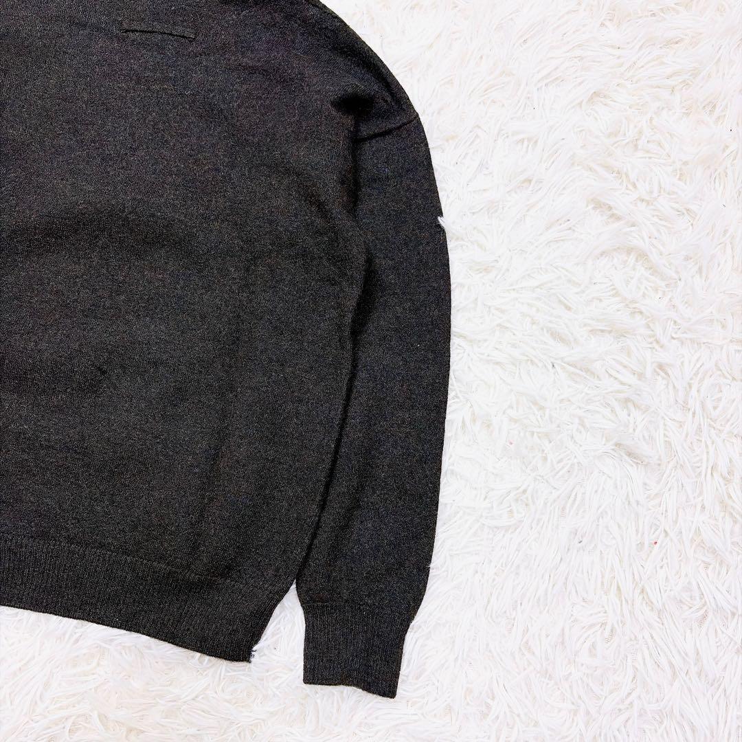 gaultier ゴルチエ　ウール混ニットパーカー　鯉柄　ジャガード　M