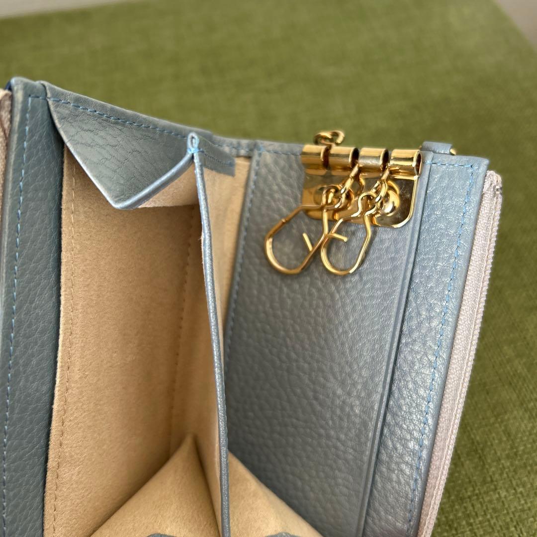 【ATAOアタオキーケース】ケース　ハート柄　小物チェーン付