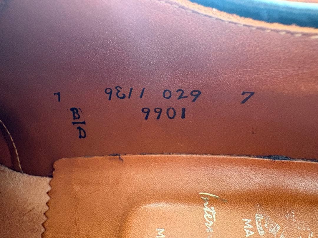 Alden 9901 オールデン コードバン プレーントゥ　7D ブラック