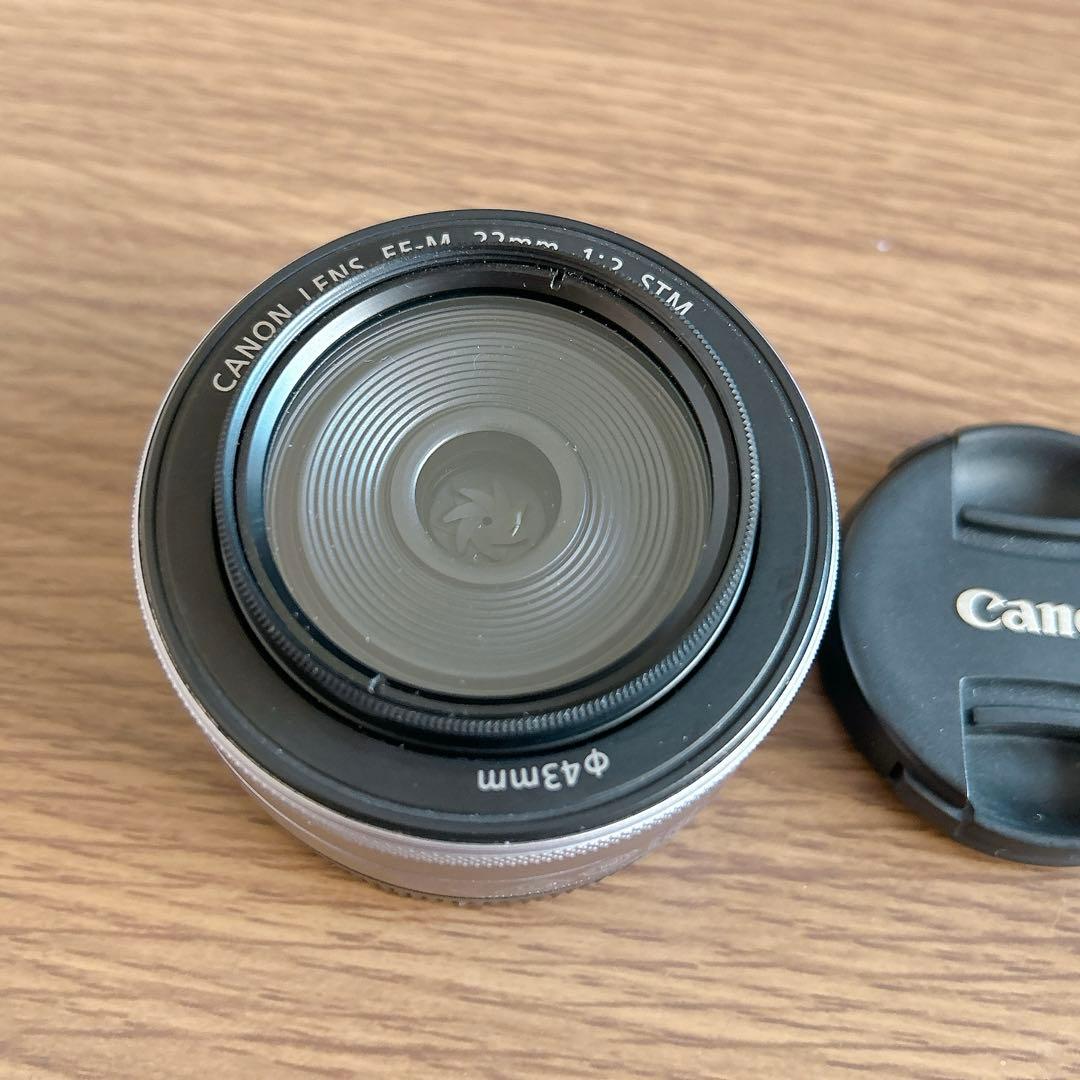 【美品】 Canon EF-M 22mm 1:2 STM 単焦点レンズ
