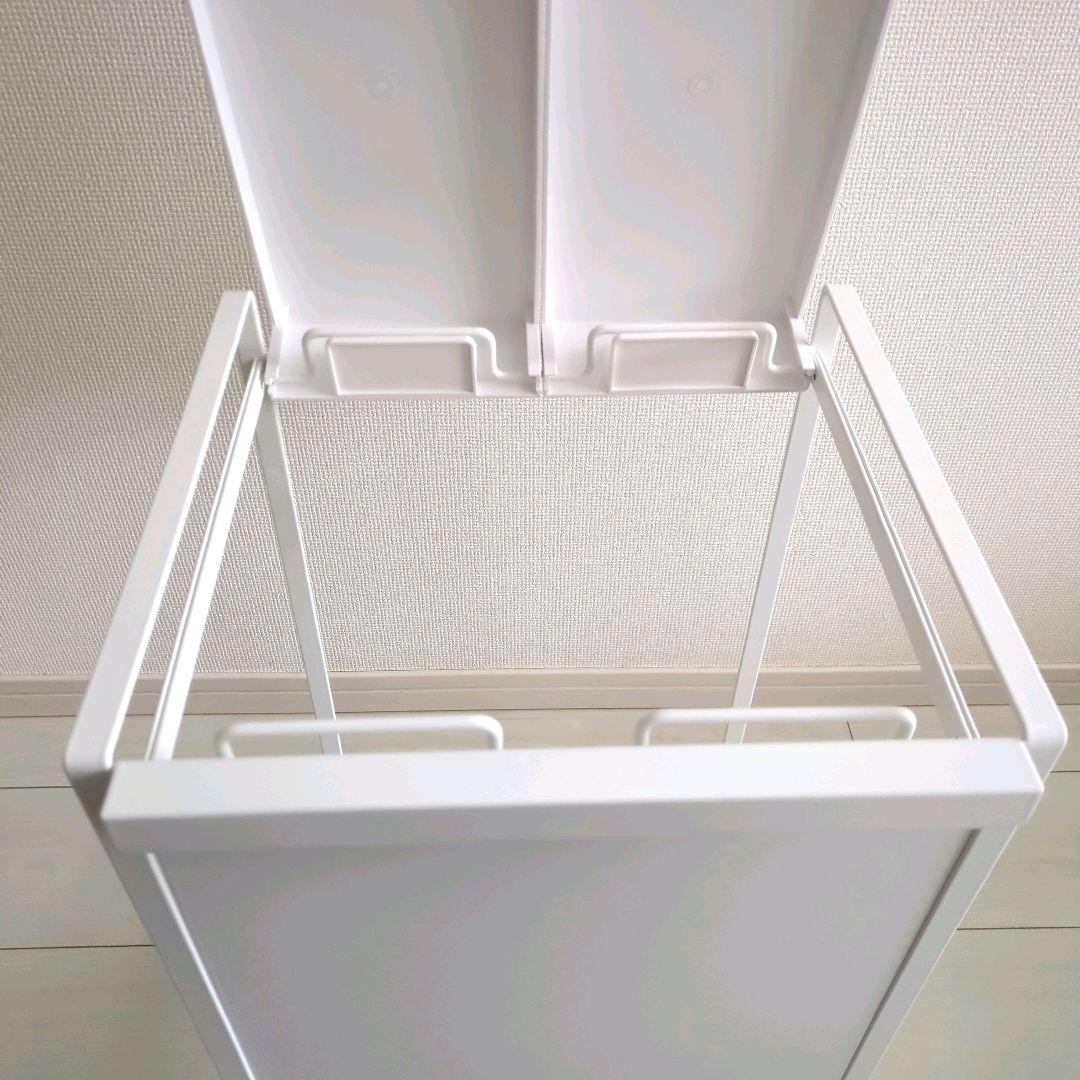 tower 山崎実業 蓋付き目隠し分別ダストワゴンタワー2分別 ゴミ箱