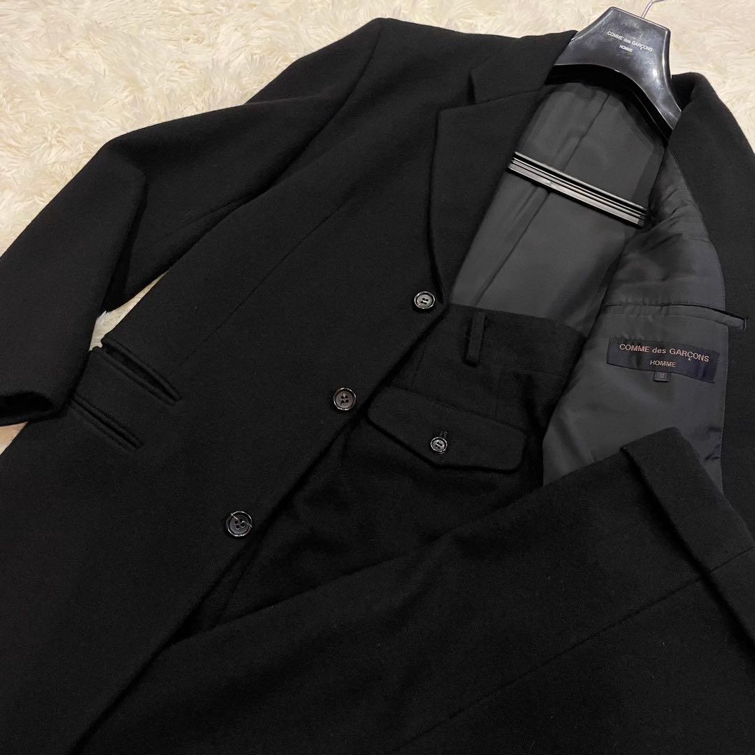 コムデギャルソン オム セットアップ ロング丈 起毛 ジャケット コート