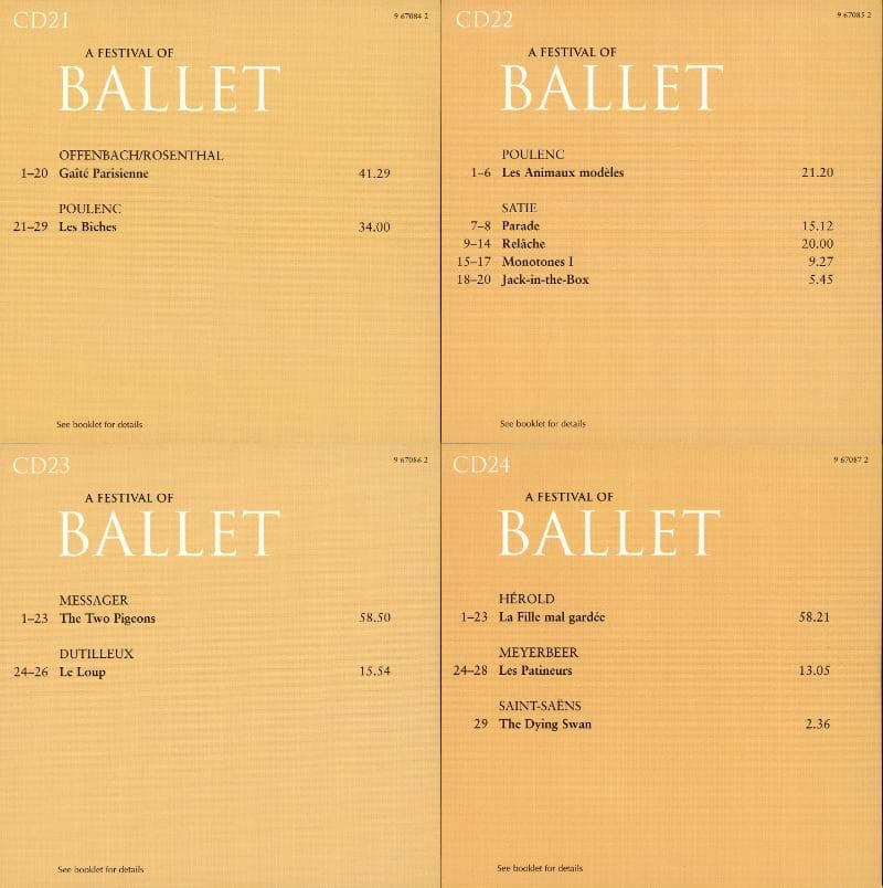 バレエの祭典 50枚組CD 限定盤（名曲＆名指揮者多数）