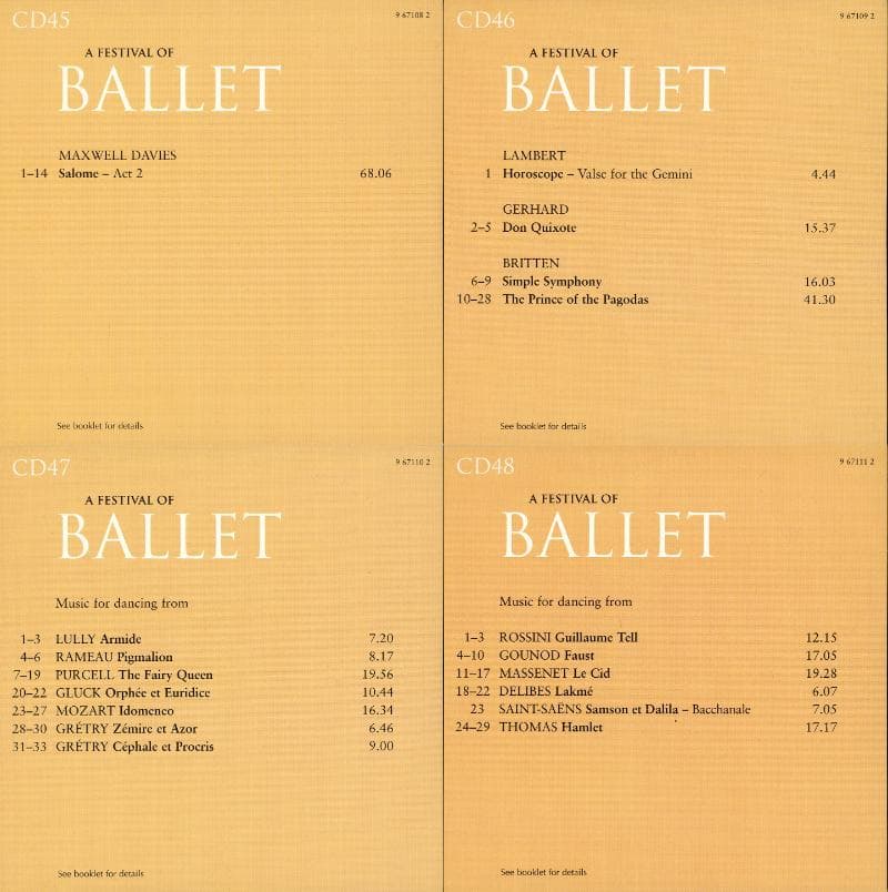 バレエの祭典 50枚組CD 限定盤（名曲＆名指揮者多数）