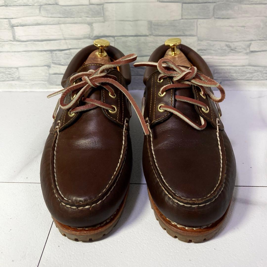 ティンバーランド 3eye デッキシューズ 本革 モカシン ブラウン 26.0