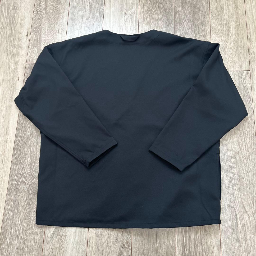 無印 MUJI Labo 汚れが落ちやすいノーカラージャケット ブラック XL