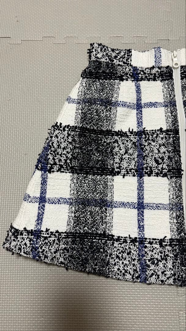 sheller シェリエ TOYZIP ツイードミニスカート