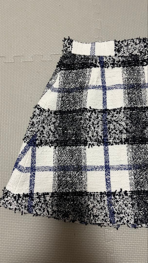 sheller シェリエ TOYZIP ツイードミニスカート