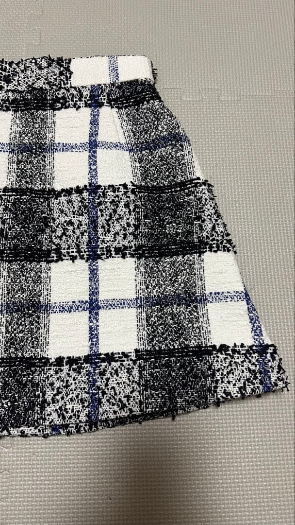 sheller シェリエ TOYZIP ツイードミニスカート