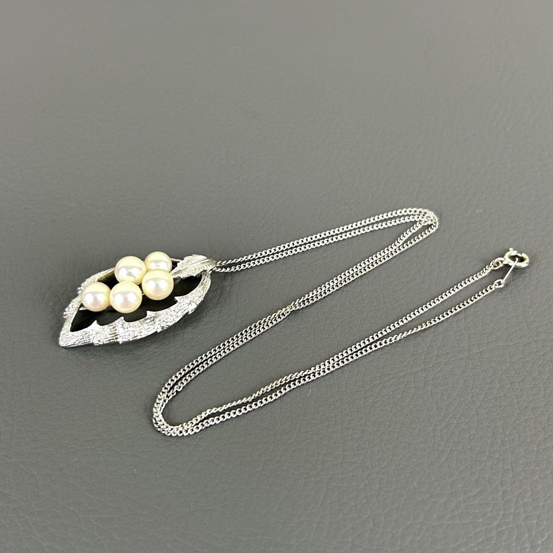 ✨美品 ミキモト Pearl necklace 5P Mマーク ペンダントトップ
