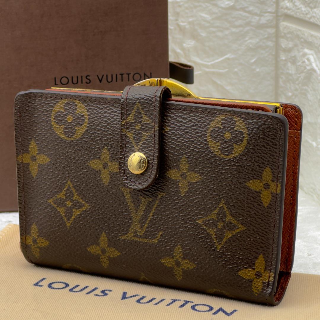 ルイヴィトン モノグラム ヴィエノワ 二つ折り がま口 財布