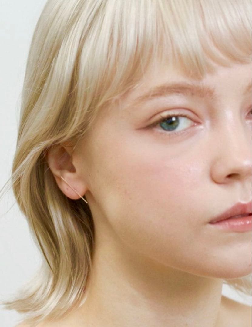 アクセサリー cui-cui K10YG straight bar pierce