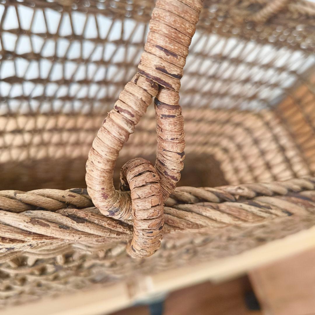 天然素材 編み込みバスケット