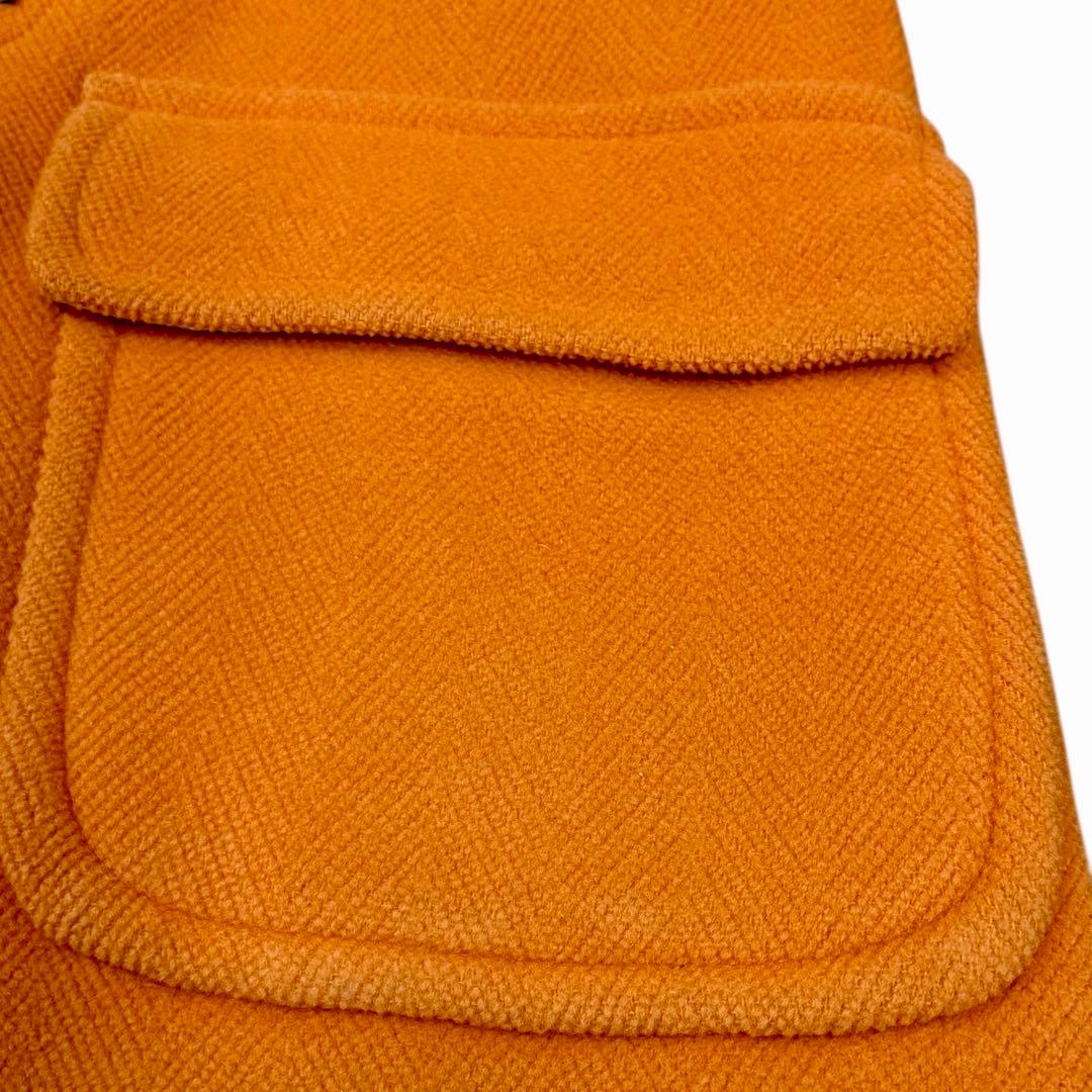 90s グレンフェル 別注 ダッフルコート オレンジ 36 Moorbrook