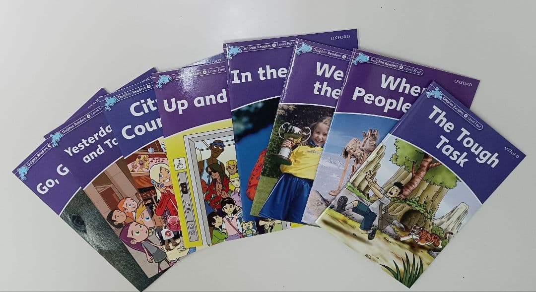 ドルフィンリーダーズ☆お得なセットです！英語学習絵本セット 初級から英検4級まで