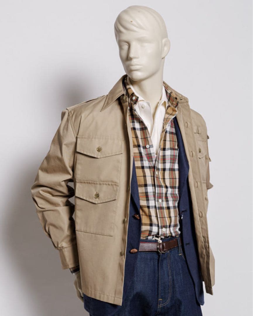 【BEAMS F別注】WOOLRICH 別注 サファリ ジャケット/ベージュ