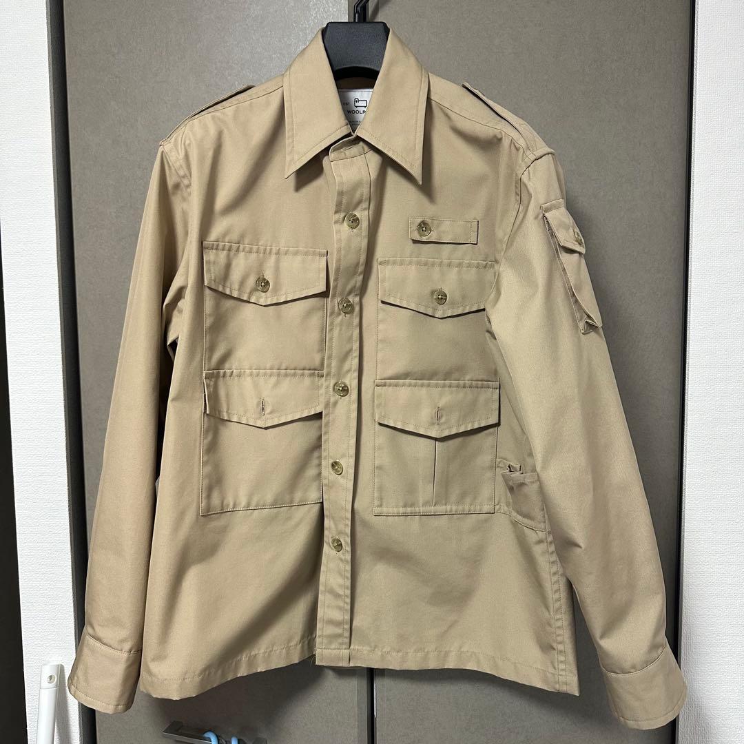 【BEAMS F別注】WOOLRICH 別注 サファリ ジャケット/ベージュ