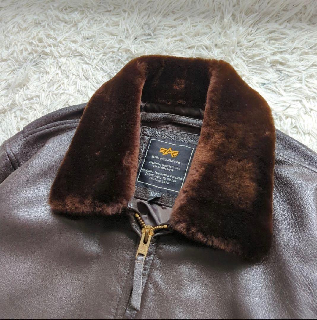 【処分価格❗️】アルファインダストリーズ フライトジャケット G-1 2XL