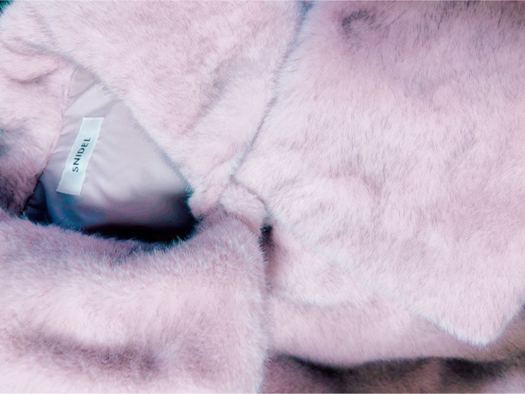 snidel スナイデル ファーコート ピンク 即日発送手続き可