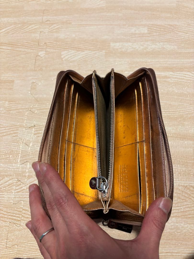Maison Martin Margiela レザー長財布 ベージュ