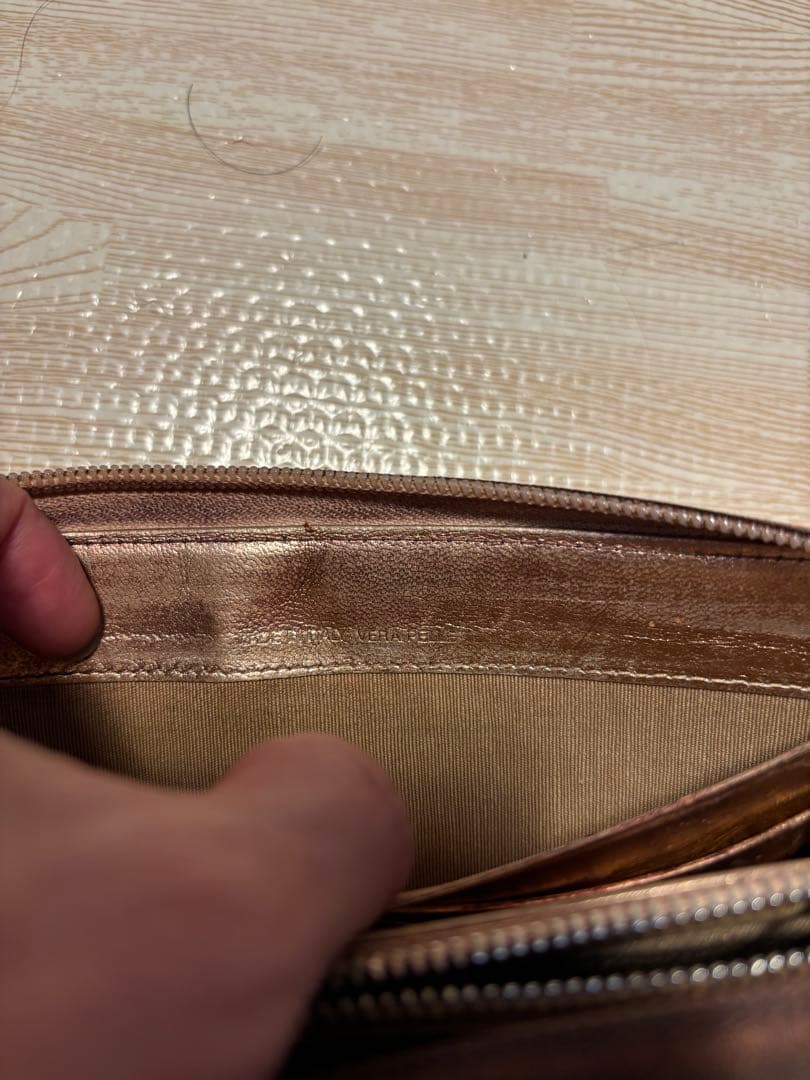 Maison Martin Margiela レザー長財布 ベージュ