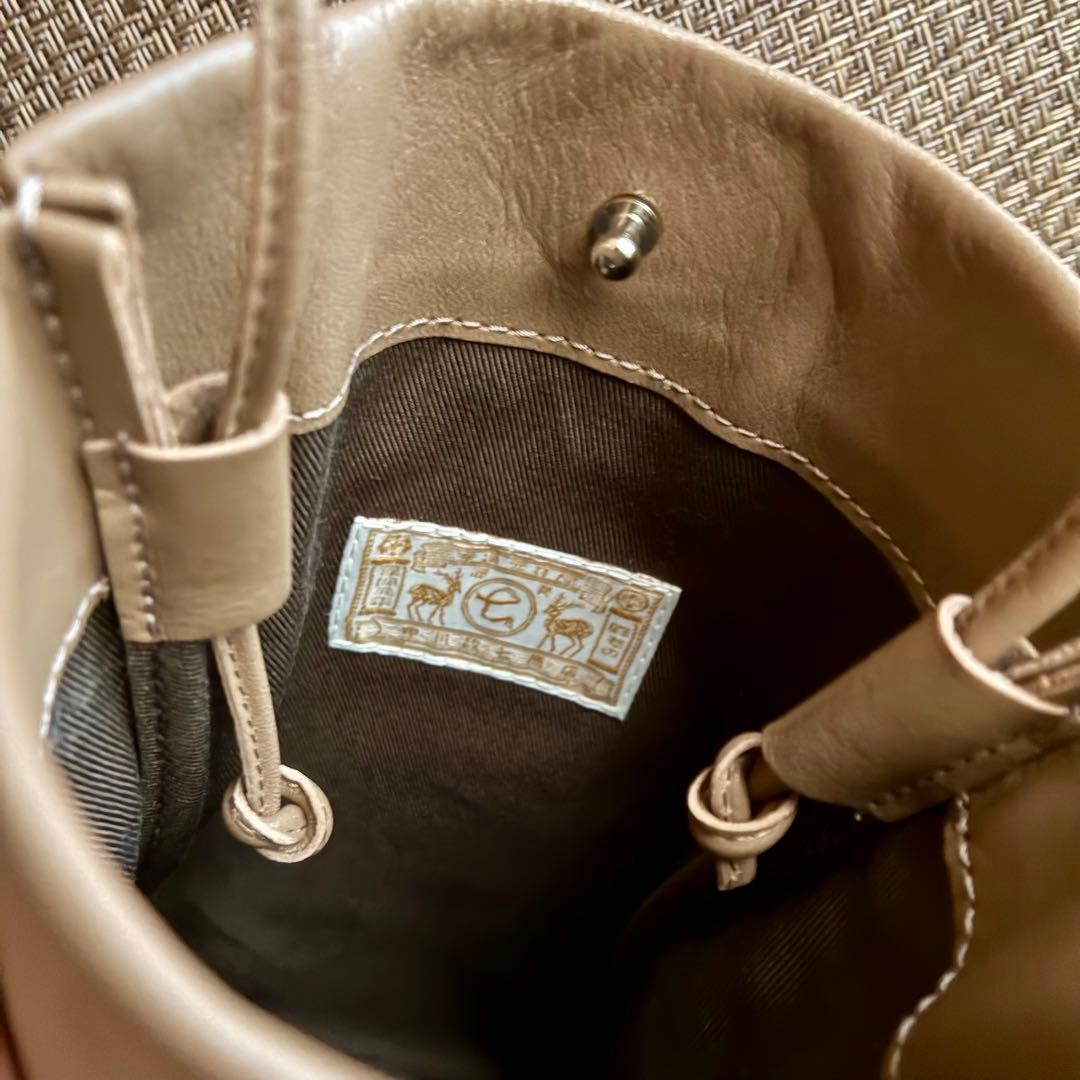 ◎お値下げ◎ 中川政七商店 国産牛革 ポシェット スマホショルダー 箱付き