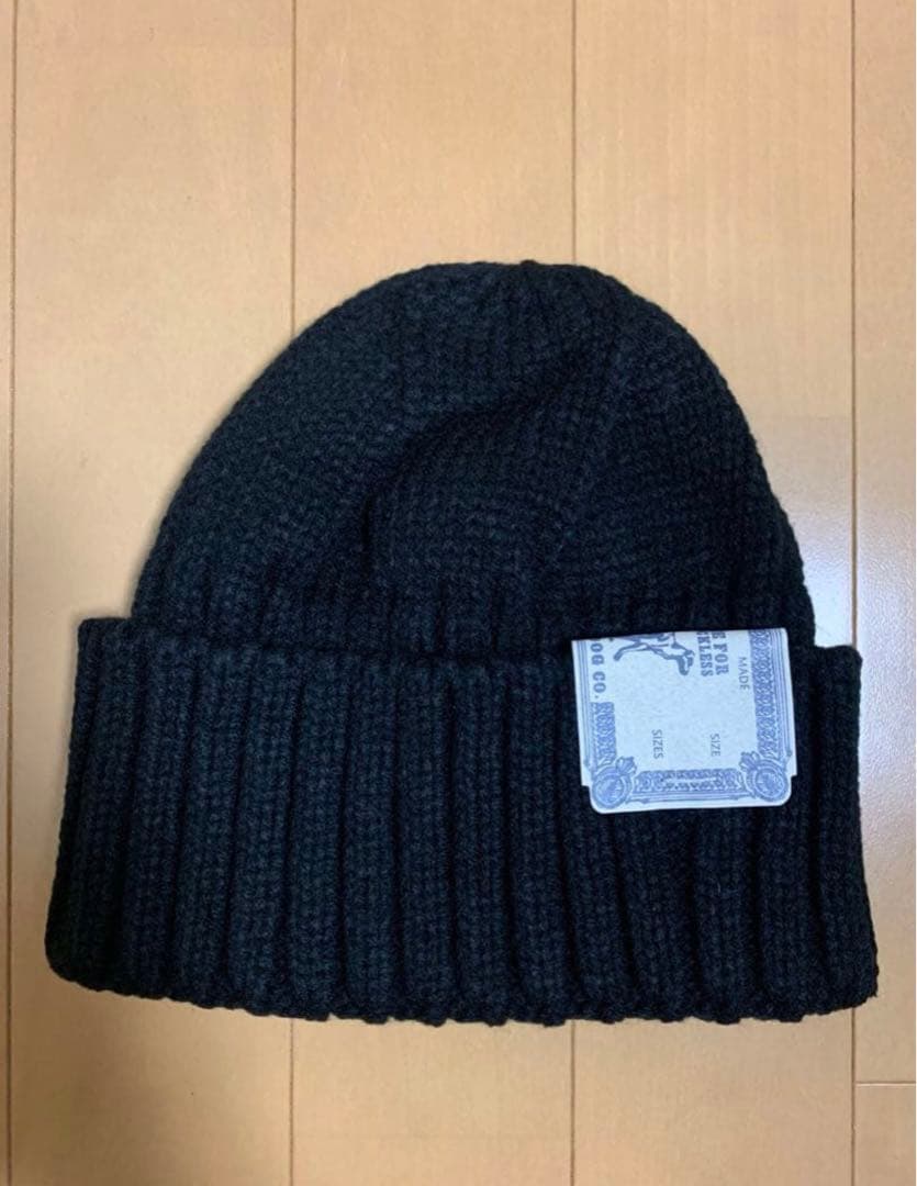 THE H.W DOG＆CO　ニット帽　黒　ブラック ビーニー 帽子 CAP