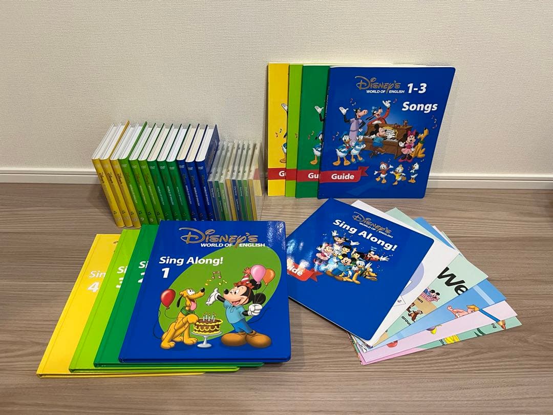 ディズニー　シングアロングセット　新子役　DVD12枚　絵本＆CD　字幕あり