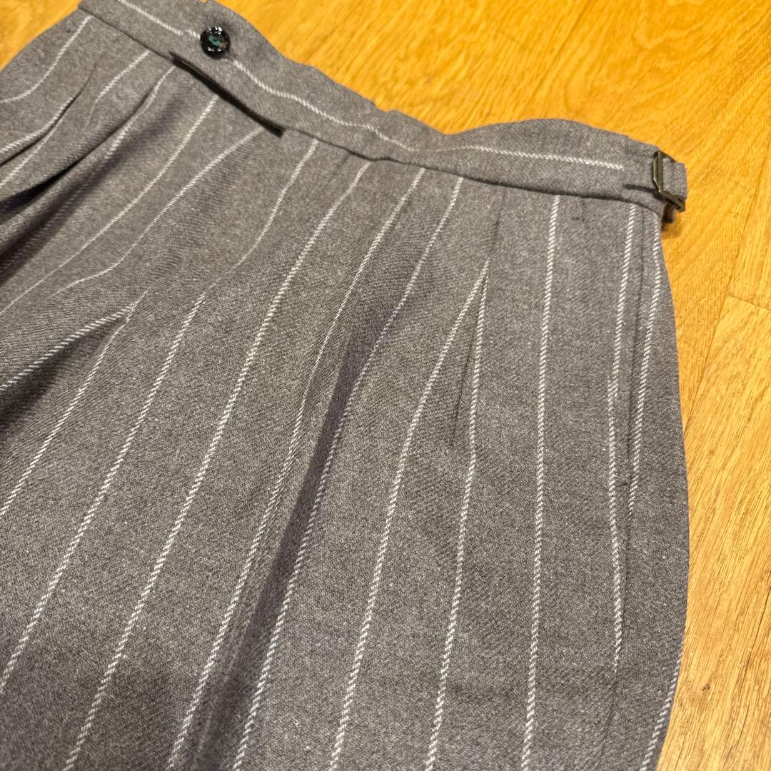 s*ぞ様 新品　BERWICH ベルウィッチ　スコッチ　チョークストライプ　ベー