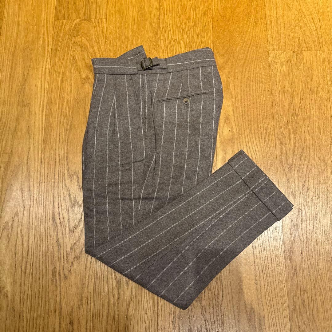 s*ぞ様 新品　BERWICH ベルウィッチ　スコッチ　チョークストライプ　ベー