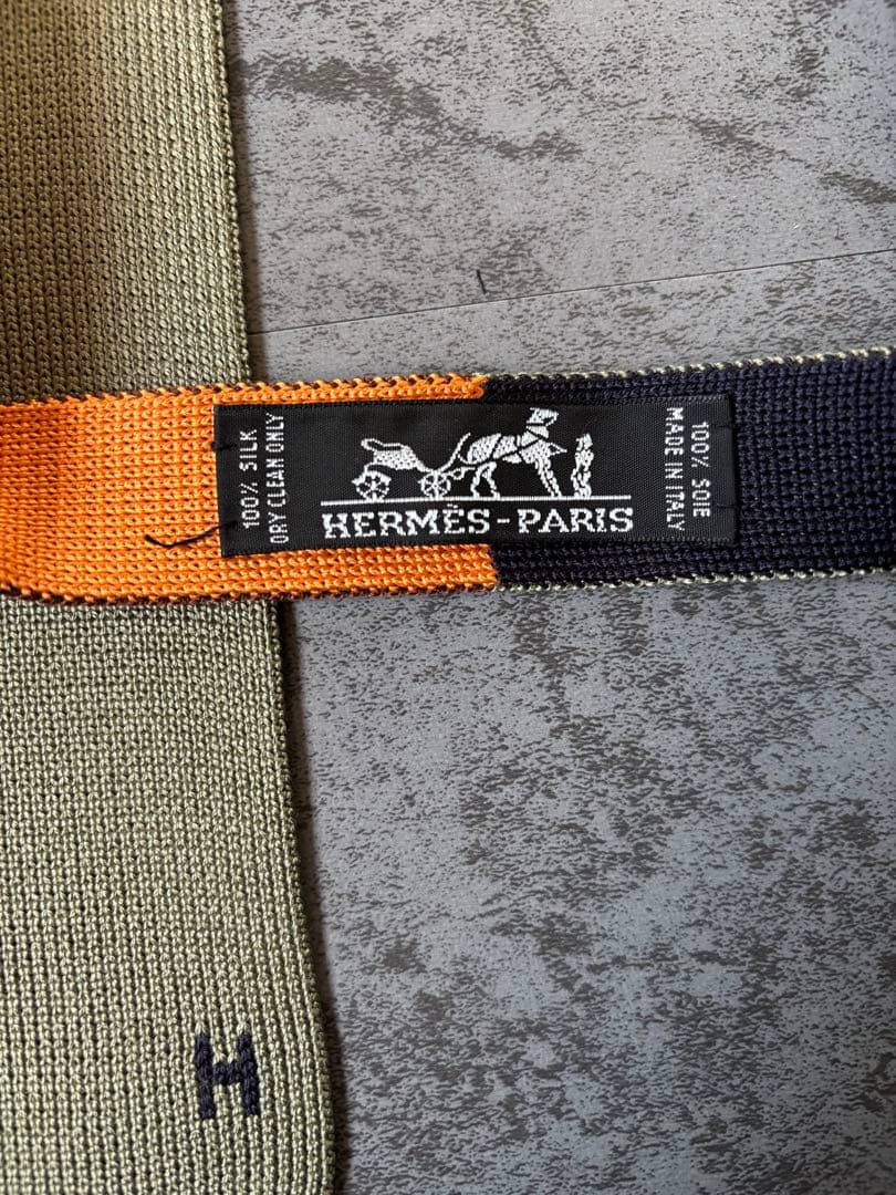 HERMES エルメス リバーシブル ネクタイ