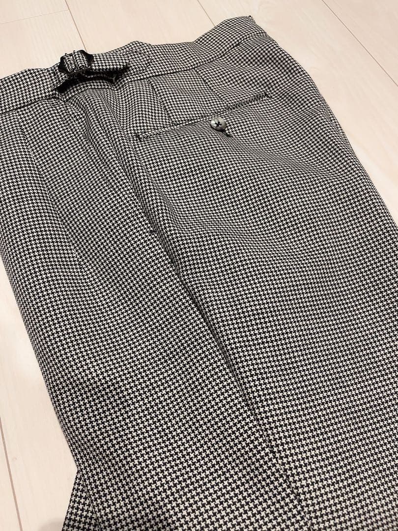 GTA HERRIK エリック ハウンドトゥース ウールフレスコスラックス