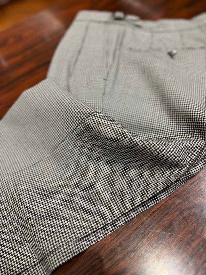 GTA HERRIK エリック ハウンドトゥース ウールフレスコスラックス