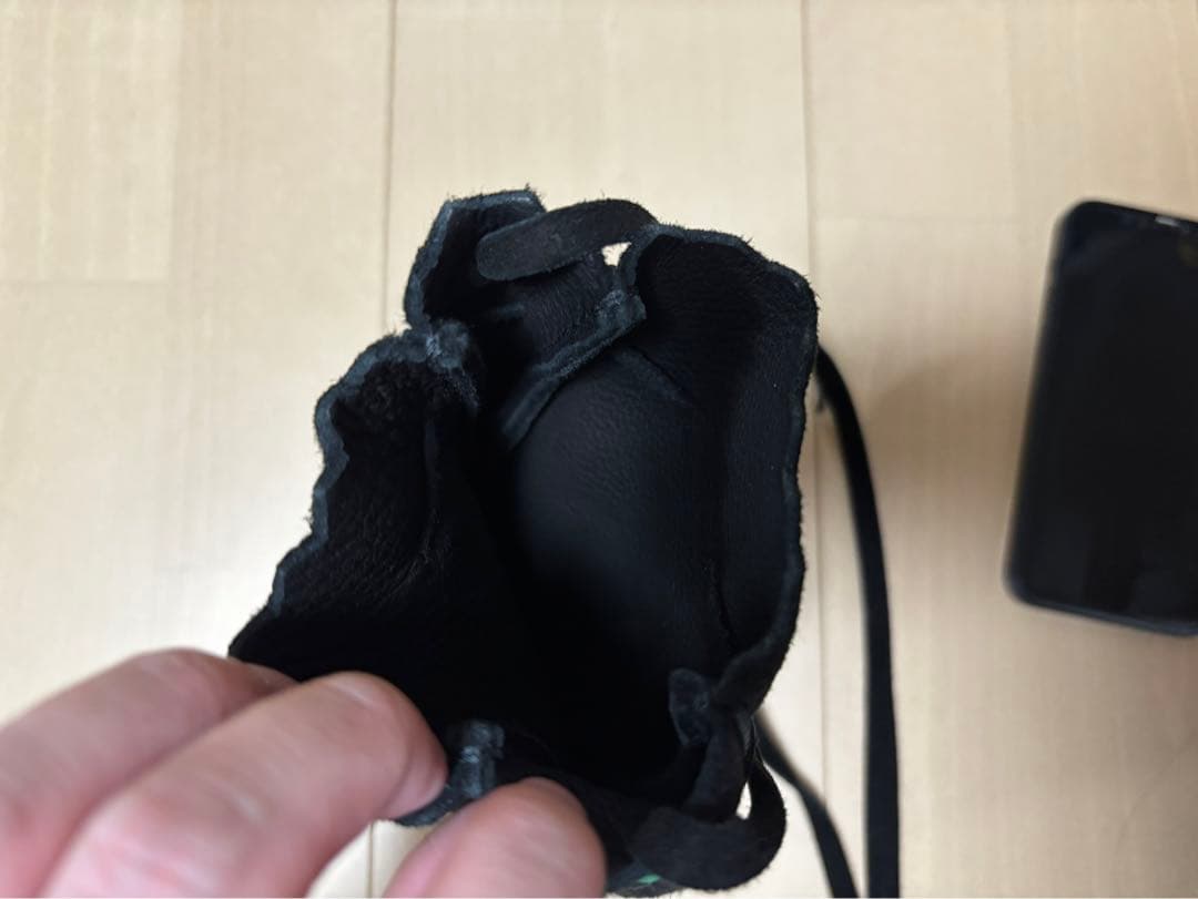 猛暑セール　ゴローズ　巾着ポーチ　S ディアスキン　コンチョ