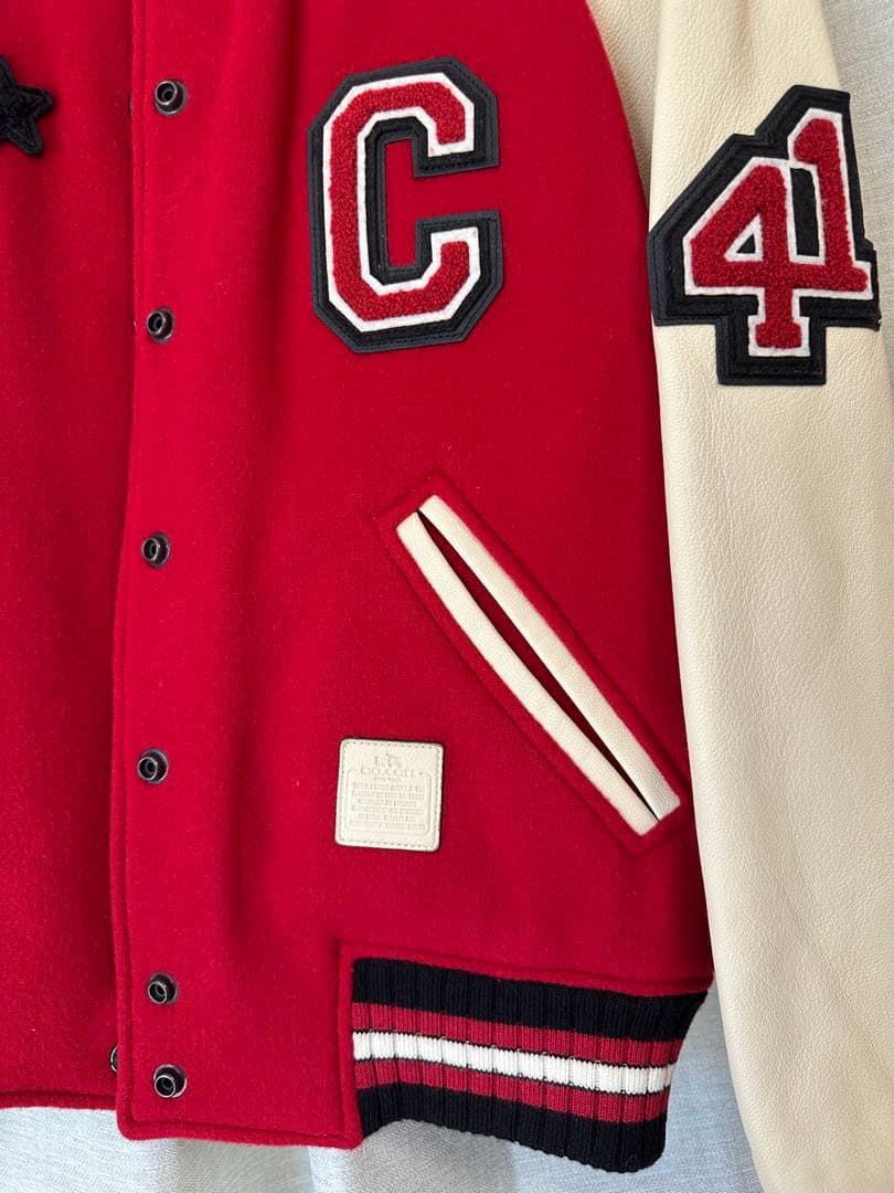 【新品・未使用】 サイズ2 COACH スタジャン　バーシティジャケット