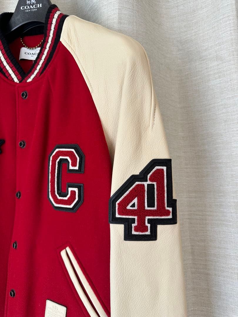 【新品・未使用】 サイズ2 COACH スタジャン　バーシティジャケット