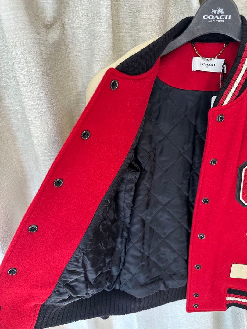 【新品・未使用】 サイズ2 COACH スタジャン　バーシティジャケット