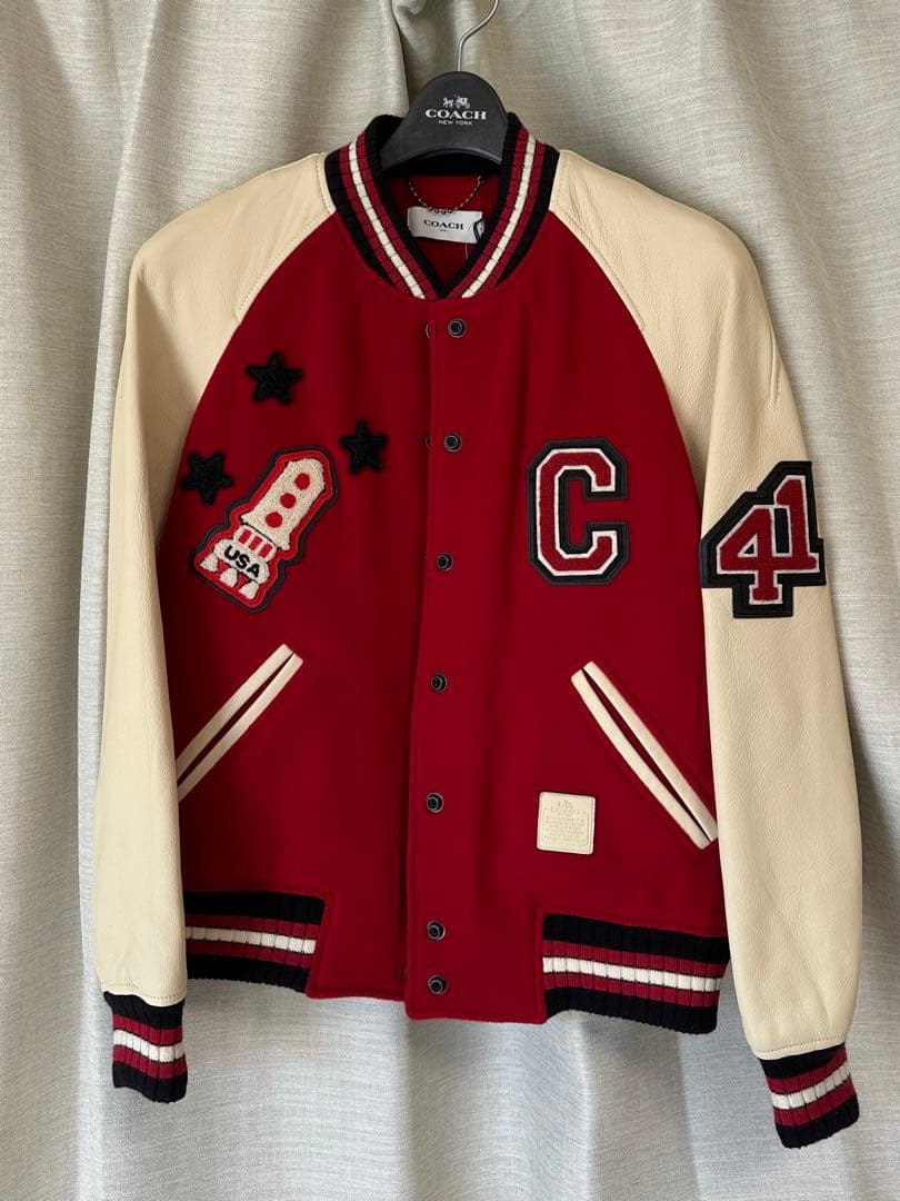 【新品・未使用】 サイズ2 COACH スタジャン　バーシティジャケット