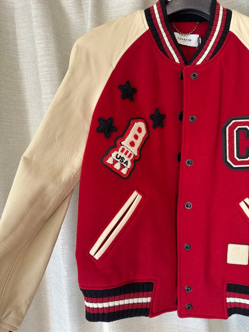【新品・未使用】 サイズ2 COACH スタジャン　バーシティジャケット