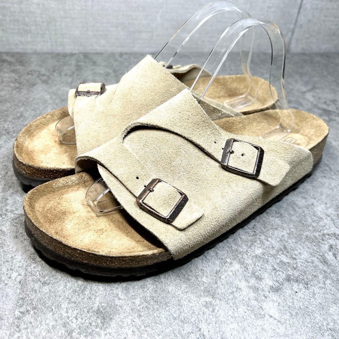ほぼ新品【ビルケンシュトック】チューリッヒ/サンダル/スウェード/ナロー幅/人気