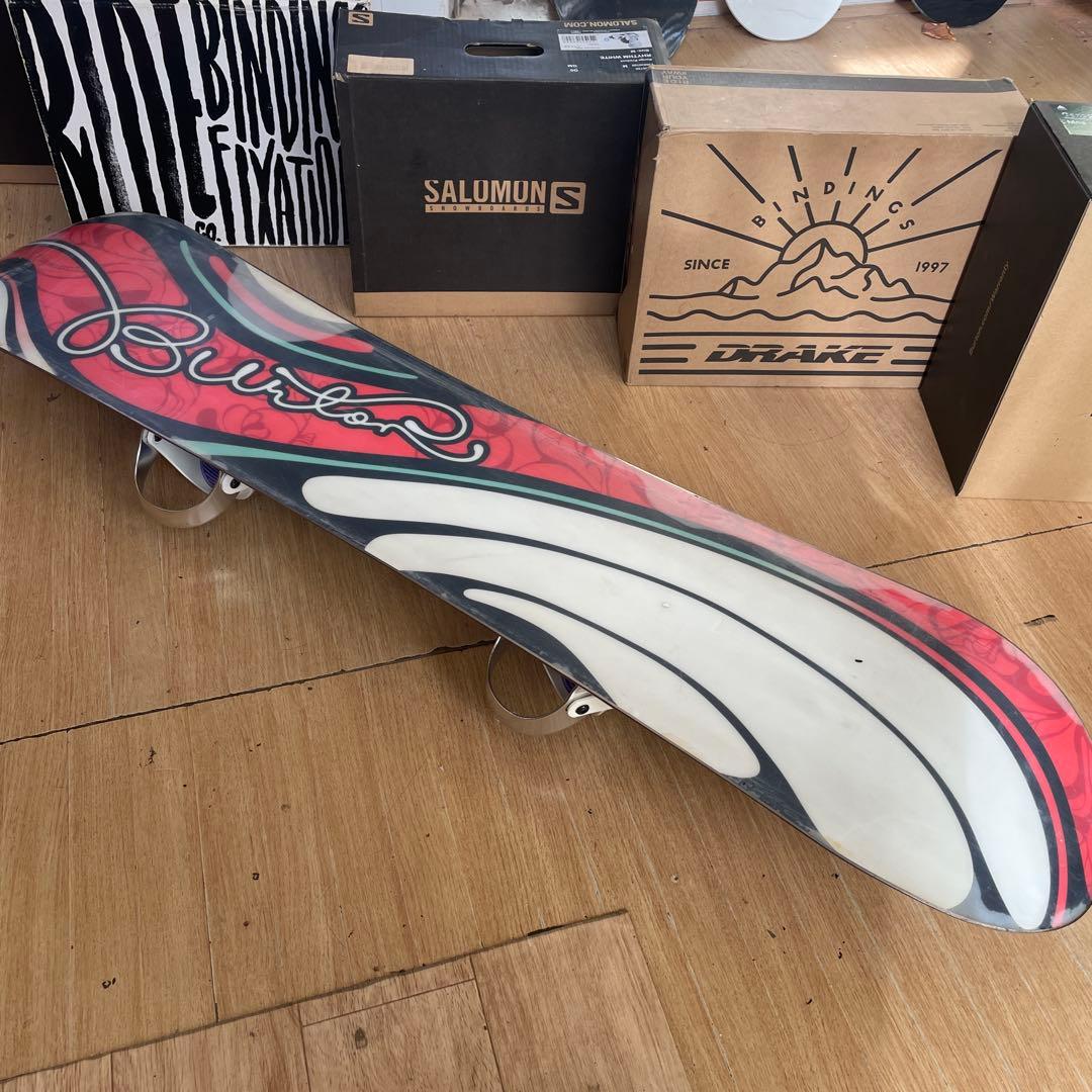 BURTON×STELLA　キッズスノーボードセット　バインディング付