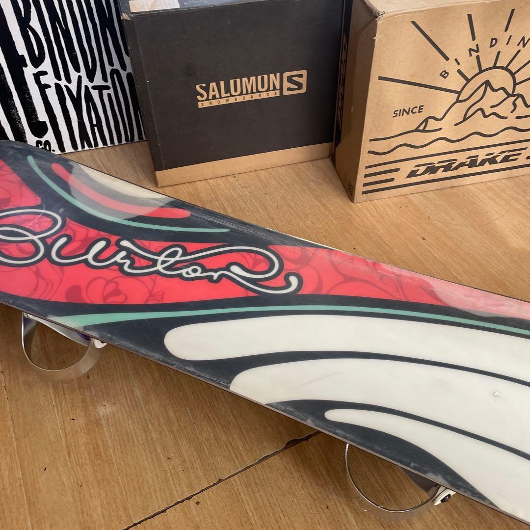 BURTON×STELLA　キッズスノーボードセット　バインディング付