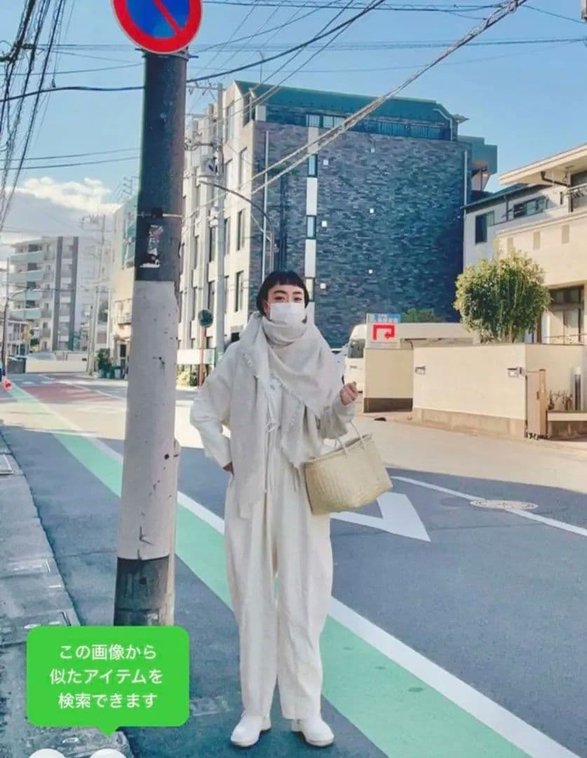 美品　kanoco着用 オールインワン　シルク麻