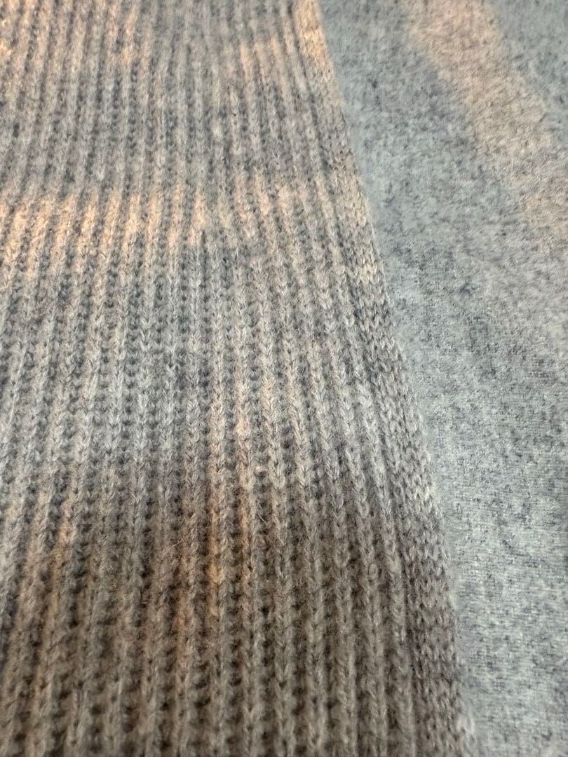 Max Maraマックスマーラ ロングニットベスト S グレー ウール×カシミヤ