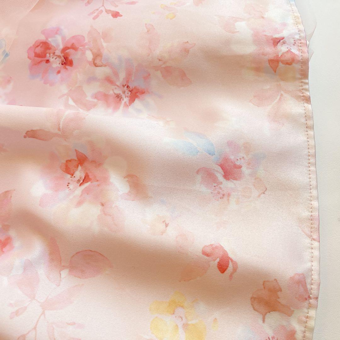 120size セレモニー ピンク×花柄 入学 卒園 発表会 フォーマル 女の子