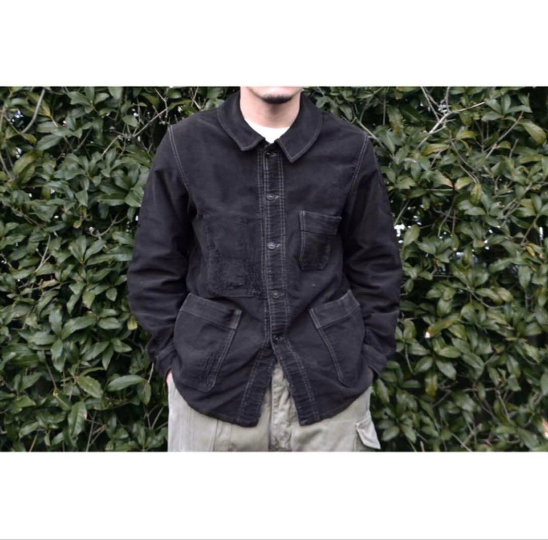 ジャケット・アウター 40's ~ French Black Moleskin Jacket