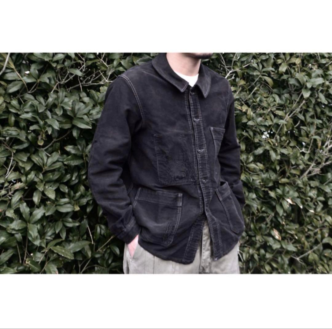 ジャケット・アウター 40's ~ French Black Moleskin Jacket