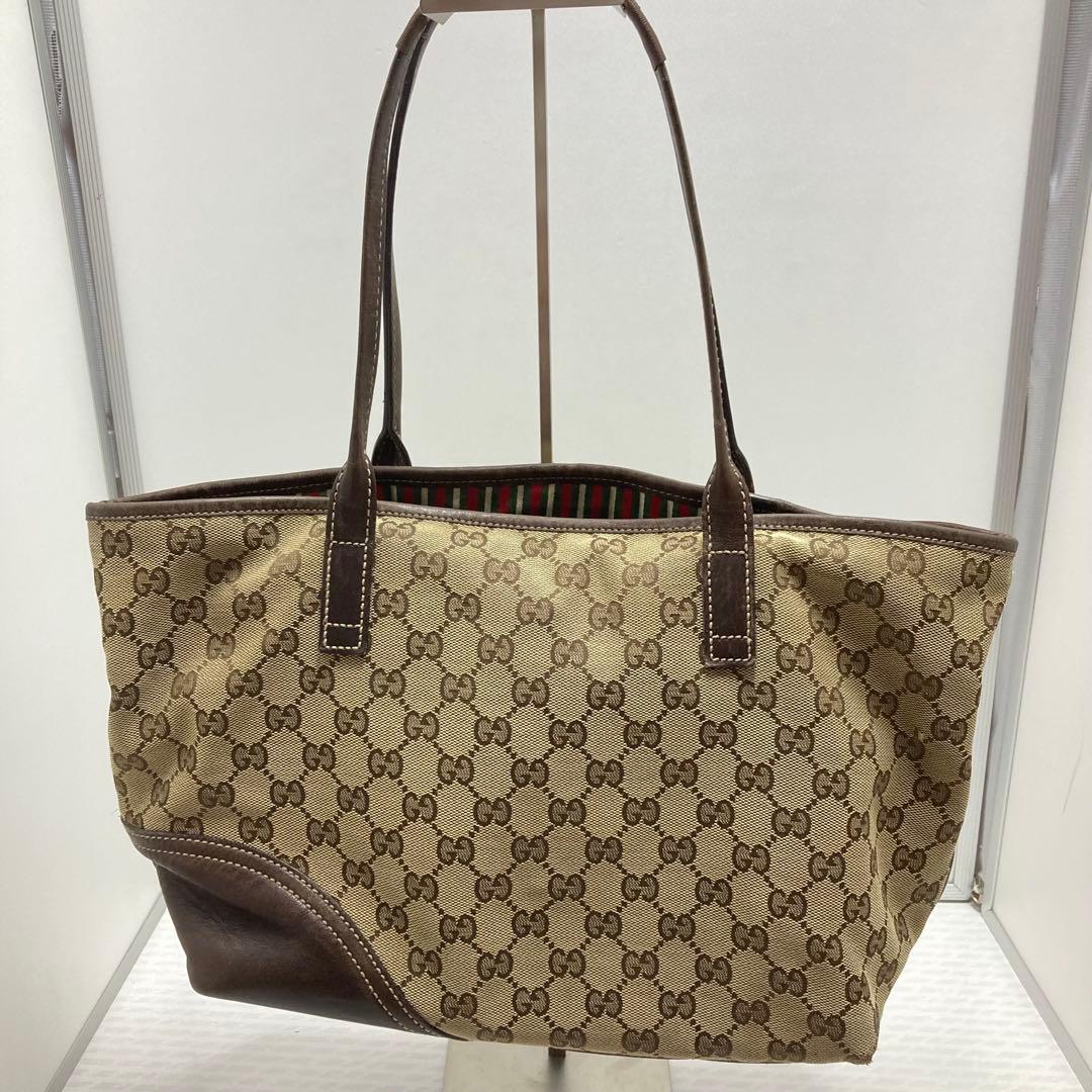 訳あり　グッチ GG インターロッキング　キャンバス　トートバッグ