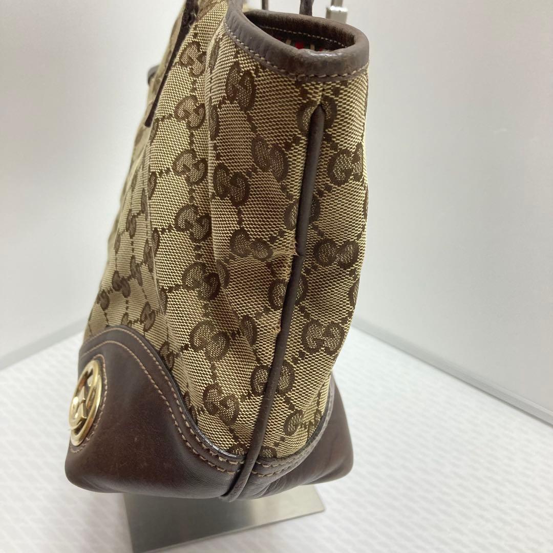 訳あり　グッチ GG インターロッキング　キャンバス　トートバッグ