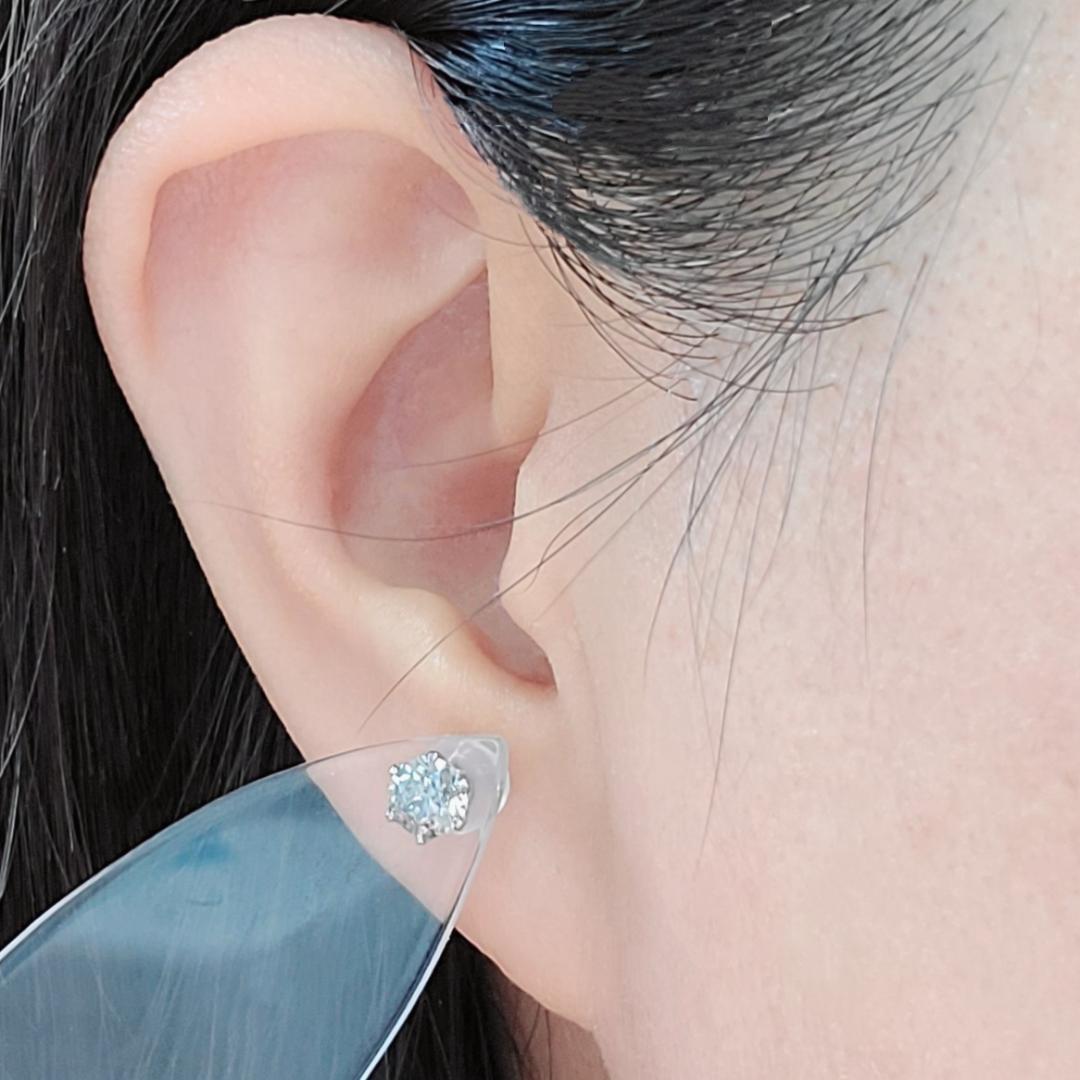 Chie様 激安！0.404ct ダイヤモンド プラチナ Pt900 片耳ピアス